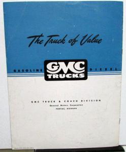 1948 49 GMC Trucks Series 800 850 AC AF ACW Sales Brochure Original