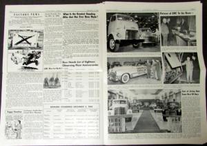 1949 GMC Factory News Oct Thru Dec & United Fun Torch Drive Issue Set of 6 Orig