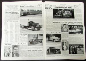 1949 GMC Factory News Set of 4 January February March Issues Originals