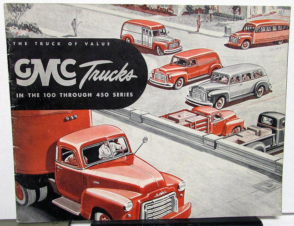 1948 GMC 100 Through 450 Series Trucks Original Sales Brochure