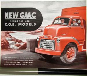 1949 GMC Truck FF 350 Through 450 COE Models Sales Brochure Folder Original