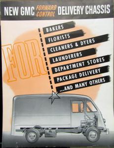 1949 GMC FP 152 Forward Control Delivery Sales Brochure Folder Original