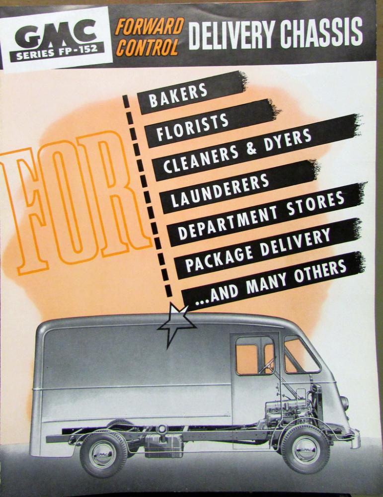 1950 GMC Forward Control Delivery FP 152 Sales Brochure Folder Original