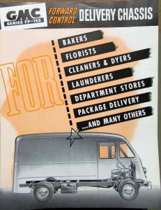 1950 GMC Forward Control Delivery FP 152 Sales Brochure Folder Original