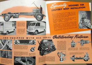 1950 GMC Forward Control Delivery FP 152 Sales Brochure Folder Original