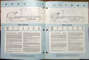 1950 GMC Series 400 & 620 Six Wheeler Truck Sales Brochure Original