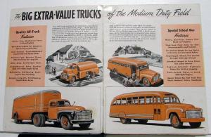1950 GMC 400 450 470 Series HC HF HCS Truck Tractor Sch Bus Sales Brochure Orig