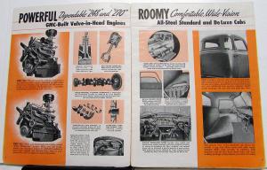 1950 GMC 400 450 470 Series HC HF HCS Truck Tractor Sch Bus Sales Brochure Orig