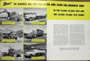 1950 1951 GMC Heavy Duty Gas Trucks Series 520 Thru 650 Sales Brochure Original