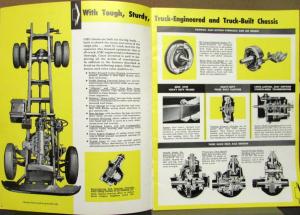 1950 1951 GMC Heavy Duty Gas Trucks Series 520 Thru 650 Sales Brochure Original