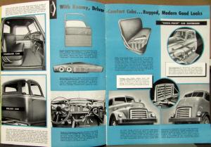 1950 1951 GMC Heavy Duty Gas Trucks Series 520 Thru 650 Sales Brochure Original