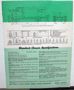 1952 GMC Gas 470 30 & F470 30 Truck Tractor Sales Brochure Folder Original