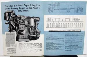 1953 GMC Diesel D750 47 & DF750 47 Truck Tractor Sales Brochure Folder Original