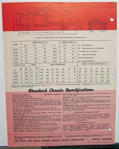 1952 1953 GMC Gas Series 350 24 Stake Platform Truck RED Sales Brochure Folder