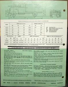 1953 GMC Gas Series 400 27 Truck Sales Brochure Folder Original