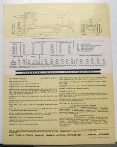 1953 GMC Gas 450 30 & F450 30 Truck Sales Brochure Folder YELLOW Original