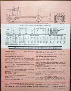 1953 GMC Gas 630 42 & F630 42 Truck Sales Brochure Folder Original