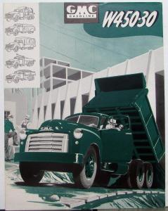 1953 GMC Gasoline W450 30 Truck Sales Brochure Folder Original