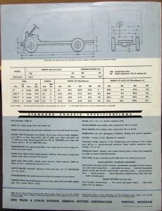 1953 GMC Package Delivery Truck PM150 22 Sales Brochure Folder BLUE Original