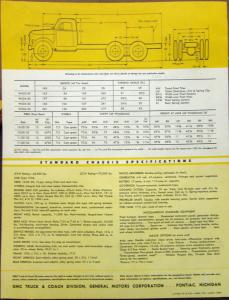 1954 GMC W 630 50 Gasoline Powered Truck Data Sheet Sale Brochure Original