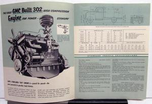 1954 GMC Gas Power Truck Model 470 30 & F 470 30 Original Sales Brochure Folder