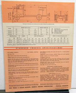 1954 GMC Gas Power Truck Model 470 30 & F 470 30 Original Sales Brochure Folder