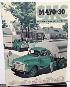 1954 GMC M 470 30 Gas Truck M471 72 73 74 75 Sales Brochure Folder Original