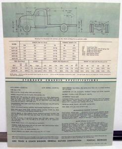 1954 GMC M 470 30 Gas Truck M471 72 73 74 75 Sales Brochure Folder Original