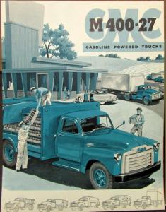 1954 GMC M 400 27 Gas Truck Models 401- 40-2 403- 404- 405-27 Sales Folder Orig