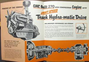 1954 GMC M 400 27 Gas Truck Models 401- 40-2 403- 404- 405-27 Sales Folder Orig