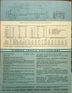 1954 GMC M 400 27 Gas Truck Models 401- 40-2 403- 404- 405-27 Sales Folder Orig