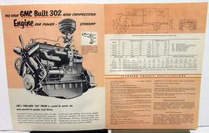 1954 GMC 450 30 & F 450 30 Gas Power Truck Sales Brochure Folder Original