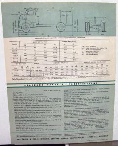 1954 GMC 450 30 & F 450 30 Gas Power Truck Sales Brochure Folder Original