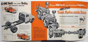 1954 GMC M 350 24 & 27 Gas Truck Stake Platform Models Sale Brochure Folder Orig