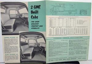 1954 GMC M 350 24 & 27 Gas Truck Stake Platform Models Sale Brochure Folder Orig
