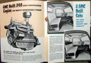 1954 GMC 300 24 Gasoline Truck Model Platform Stake Sales Brochure Folder Orig