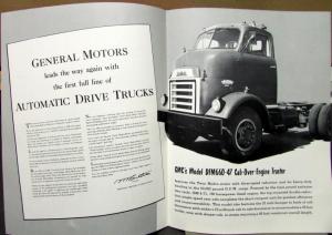 1954 GMC DFM 660 47 COE Truck Twin Hydra Matic Drive Sales Brochure Folder Orig