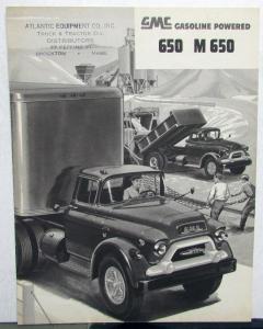 1955 GMC 650 & M 650 Gasoline Powered Truck Sales Brochure Folder Original