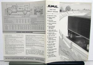 1955 GMC 650 & M 650 Gasoline Powered Truck Sales Brochure Folder Original