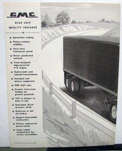 1955 GMC 650 & M 650 Gasoline Powered Truck Sales Brochure Folder Original