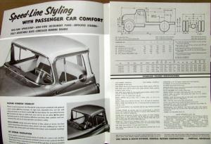 1955 GMC 630 42 & M 630 42 Gas Powered Truck Sales Brochure Folder Original