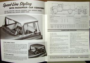 1955 GMC 630 50 Gasoline Powered Truck Sales Brochure Folder Original