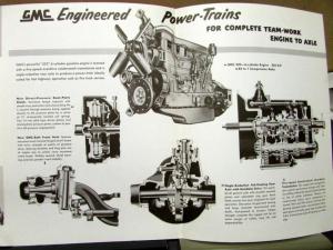 1955 GMC 630 50 Gasoline Powered Truck Sales Brochure Folder Original