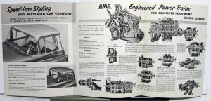 1955 GMC W 630 50 & MW 630 50 Gas Powered Truck Sales Brochure Folder Original