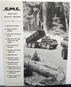 1955 GMC W 630 50 & MW 630 50 Gas Powered Truck Sales Brochure Folder Original