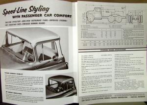 1955 GMC W 550 & MW 550 Gasoline Powered Truck Sales Brochure Folder Original
