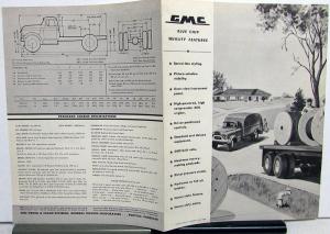 1955 GMC 600 Gasoline Powered Truck Sales Brochure Folder Original