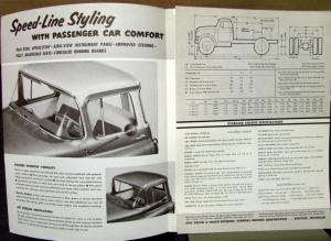 1955 GMC D 630 47 Diesel Powered Truck Model Sales Brochure Folder Original