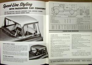 1955 GMC 670 50 Gasoline Powered Truck Sales Brochure Folder Original