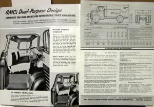 1955 GMC F 410 & FM 410 & F 410 8 & FM 410 8F Gas Truck Sales Brochure Folder